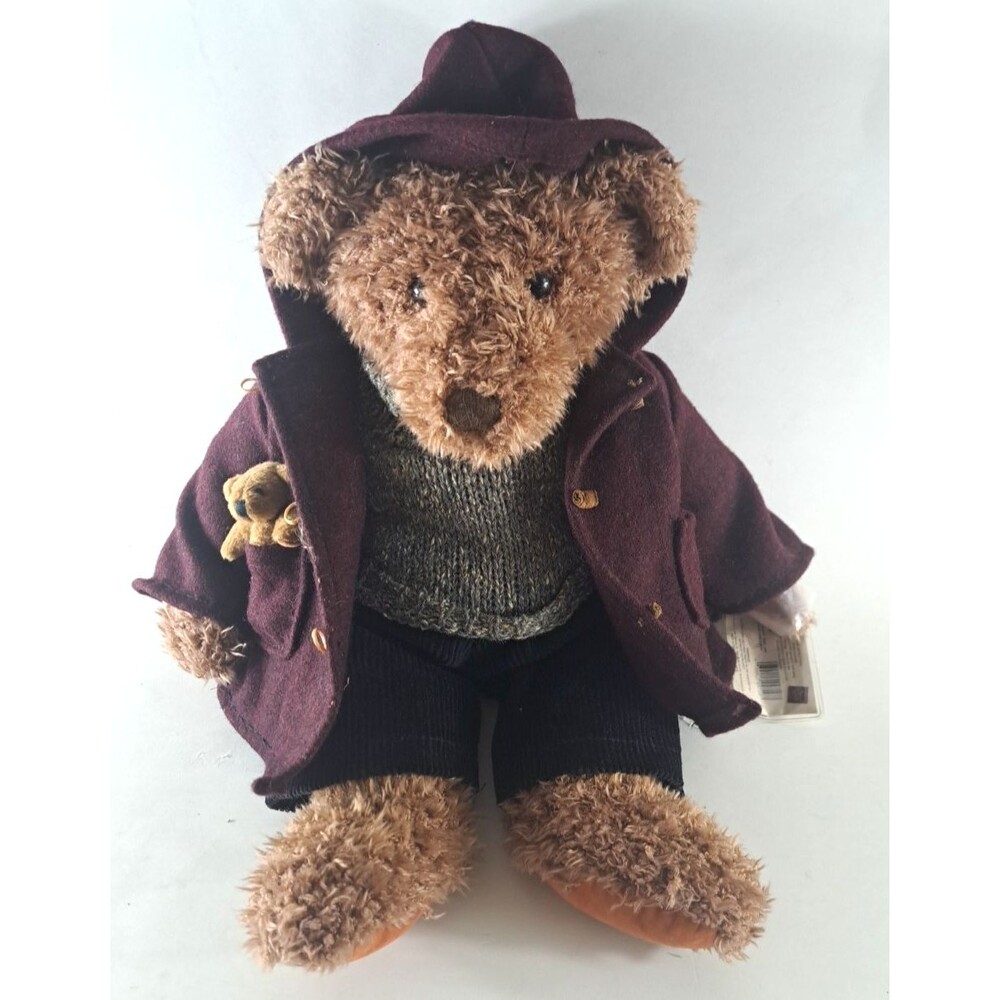 Vintage Edition Russ Plush Teddy Bear Sir Ellwood 44716 Brown W COA 15"